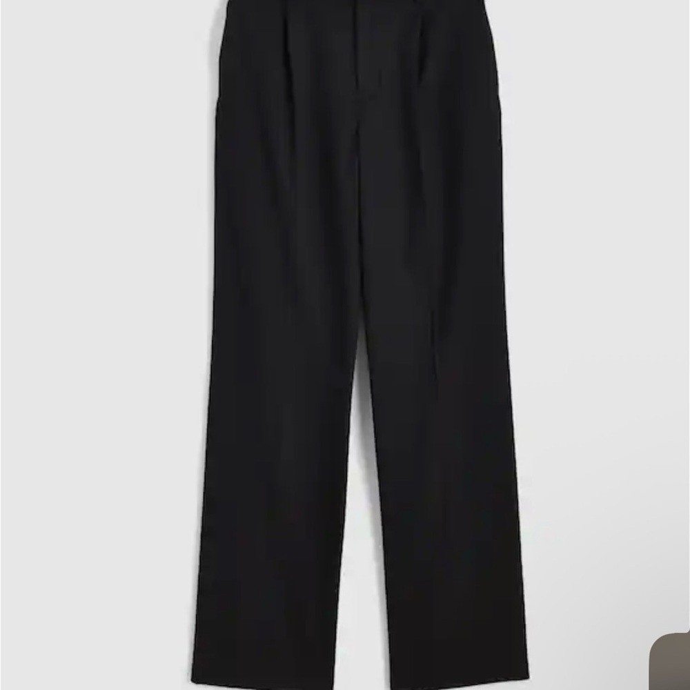 Slouchy Straight Pants in Brushed Twill - Picture 3 of 5